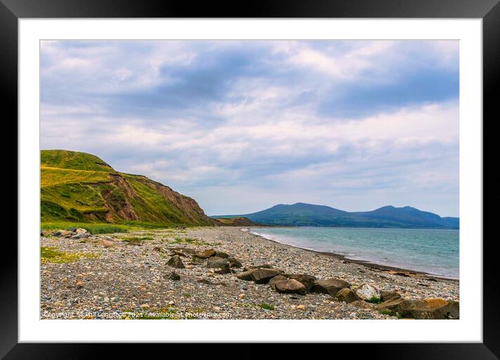 Dinas Dinlle Wales  Framed Mounted Print by Phil Longfoot