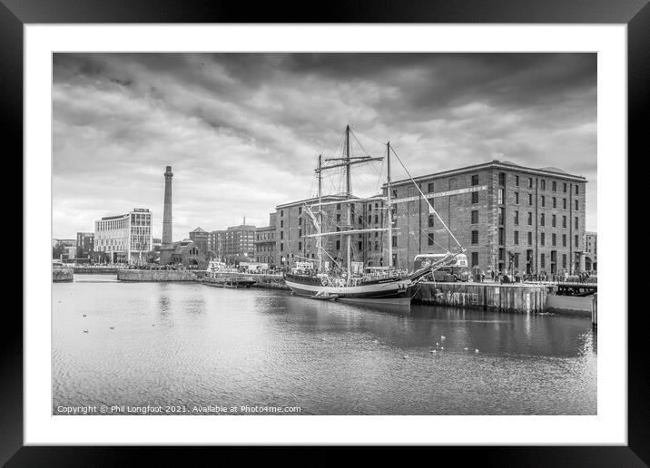 Canning Half Tide Dock Liverpool  Framed Mounted Print by Phil Longfoot
