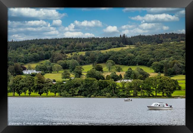 Coniston Water Lake District  Framed Print by Phil Longfoot