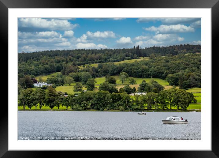 Coniston Water Lake District  Framed Mounted Print by Phil Longfoot