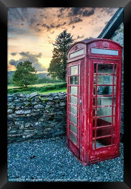 Old Telephone Box  Framed Print by Phil Longfoot