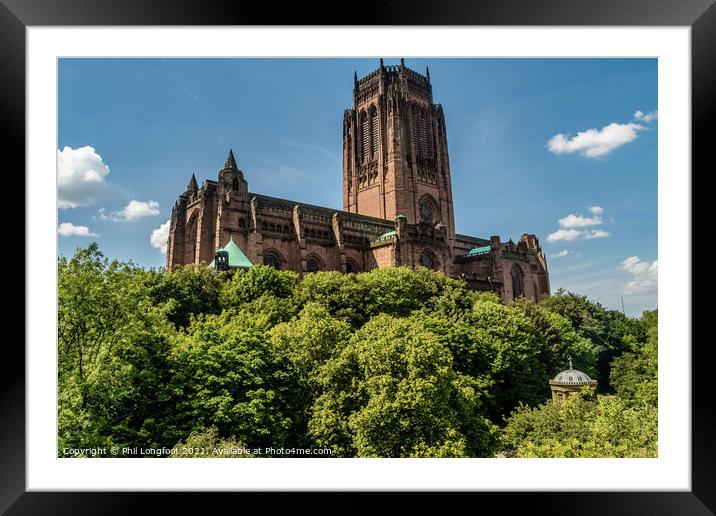 Liverpool Cathedral on the mount Framed Mounted Print by Phil Longfoot