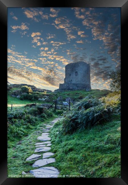 Dolbadarn Castle Llanberis at dawn Framed Print by Phil Longfoot
