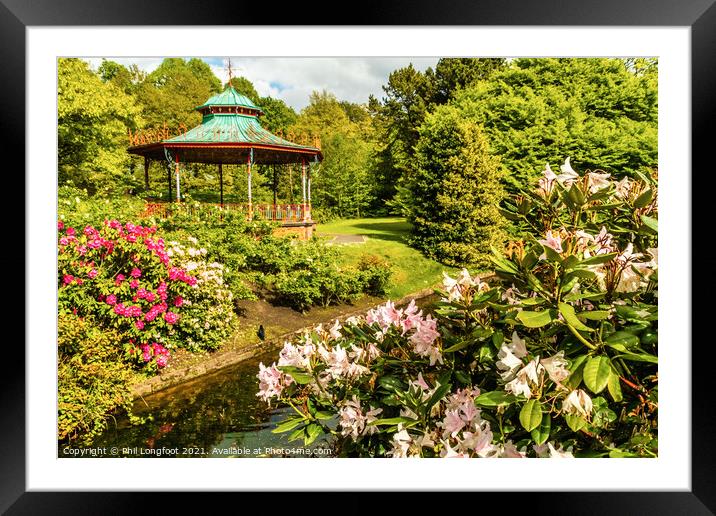 Sefton Park Liverpool Bandstand Framed Mounted Print by Phil Longfoot