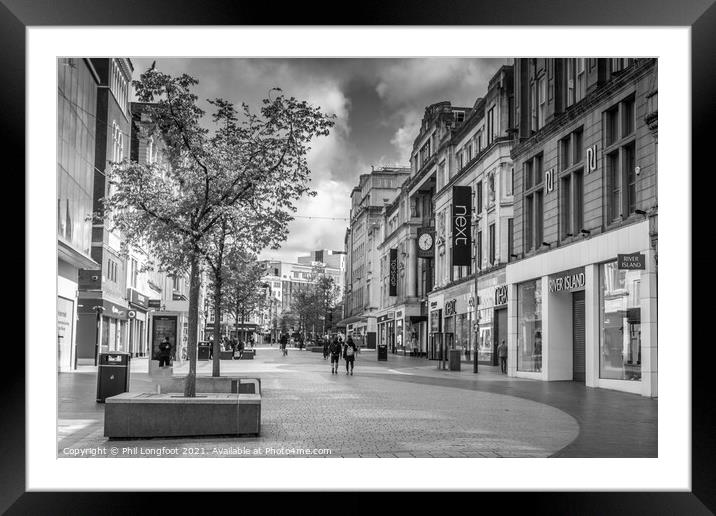 Church Street Liverpool  Framed Mounted Print by Phil Longfoot