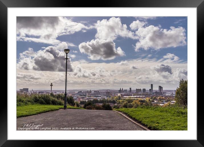 Everton Park Liverpool  Framed Mounted Print by Phil Longfoot