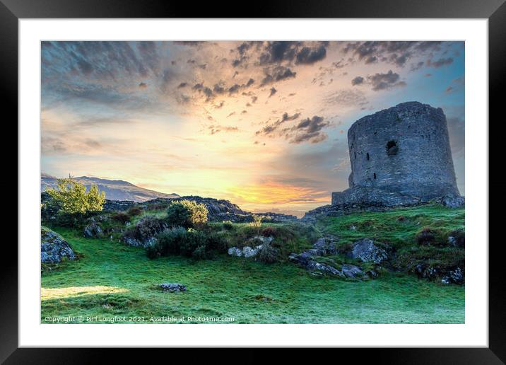 Dolbadarn Castle Llanberis Framed Mounted Print by Phil Longfoot
