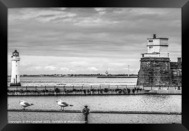 Fort Perch Rock and Lighthouse New Brighton  Framed Print by Phil Longfoot