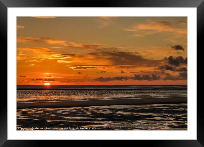 The Sun goes down on another day Framed Mounted Print by Phil Longfoot