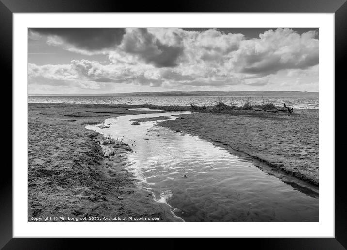 Thurstaston beach River Dee Wirral Framed Mounted Print by Phil Longfoot