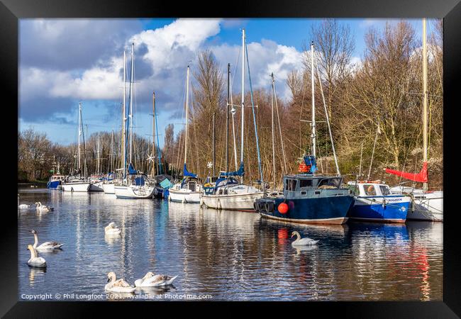 Spike Island Widnes canal  Framed Print by Phil Longfoot