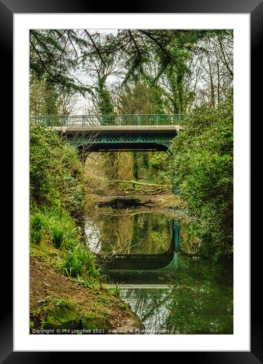 Iron Bridge Sefton Park  Framed Mounted Print by Phil Longfoot