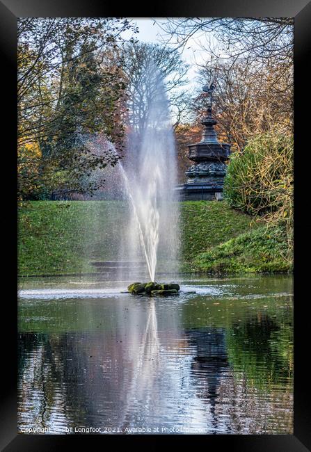 Fountain Sefton Park Liverpool Framed Print by Phil Longfoot