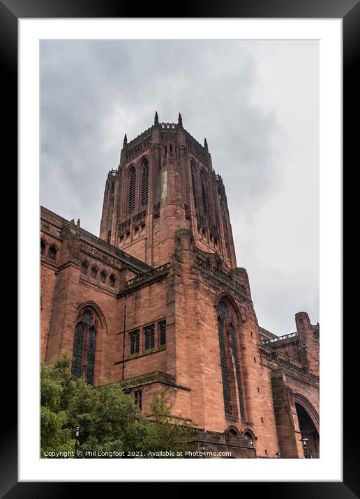 Liverpool Anglican Cathedral  Framed Mounted Print by Phil Longfoot