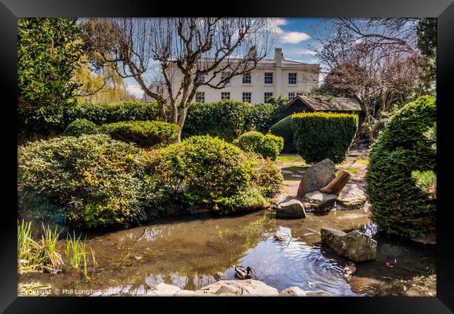 Japanese Garden Calderstones Park Liverpool  Framed Print by Phil Longfoot