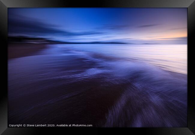 Yellow Sky Framed Print by Steve Lambert