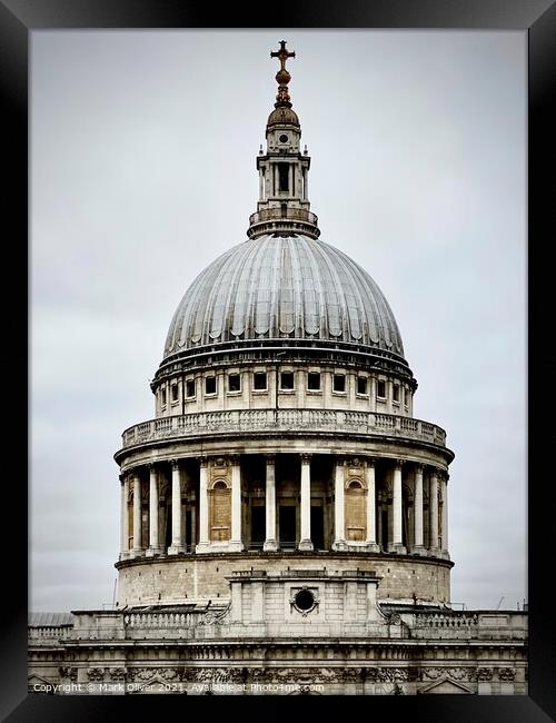St Paul's Cathedral Framed Print by Mark Oliver