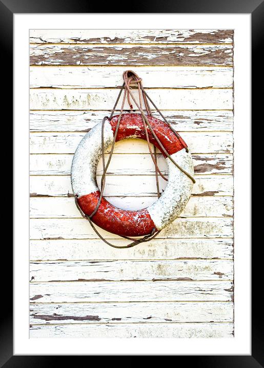 Life Ring Framed Mounted Print by Mark Oliver