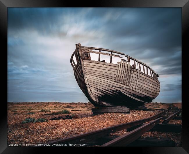 Shipwreck - South East Coast Long exposure Framed Print by Billy McGarry