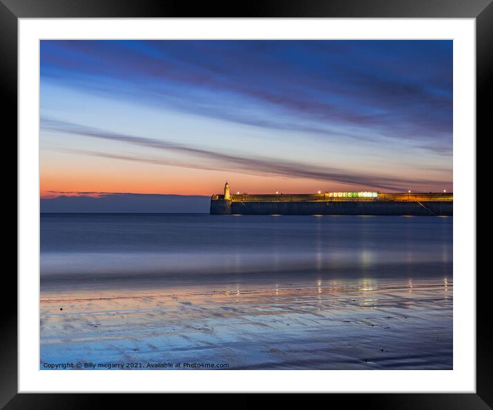 Folkestone Harbour Kent Coast Framed Mounted Print by Billy McGarry