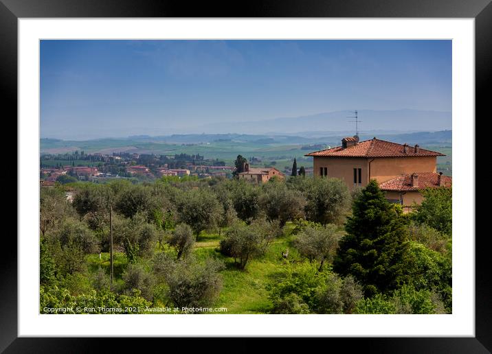A Landscape in Tuscany Framed Mounted Print by Ron Thomas