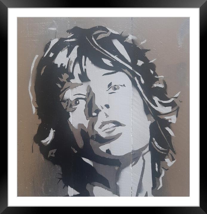 Mick Jagger art print Framed Mounted Print by John Kenny
