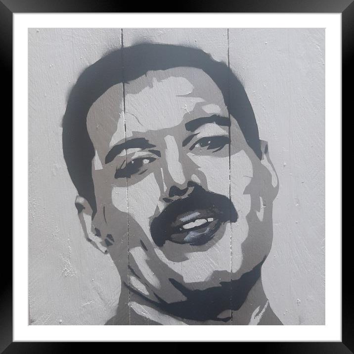 Freddie Mercury art  Framed Mounted Print by John Kenny