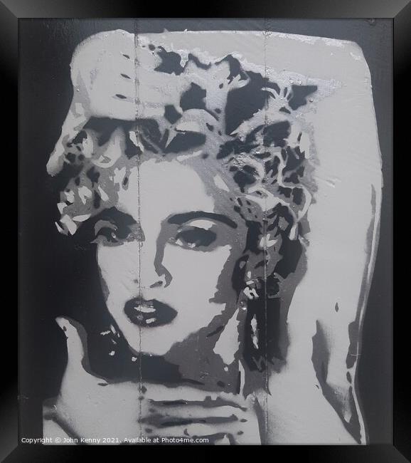 Madonna art Framed Print by John Kenny