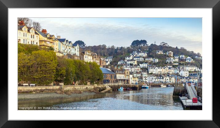Looe Harbour, Cornwall Framed Mounted Print by Jim Monk