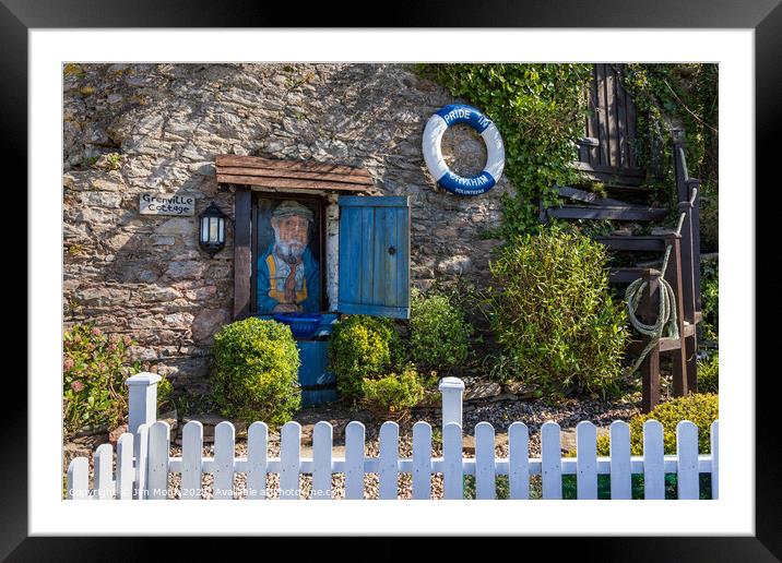 Grenville Cottage, Brixham Framed Mounted Print by Jim Monk