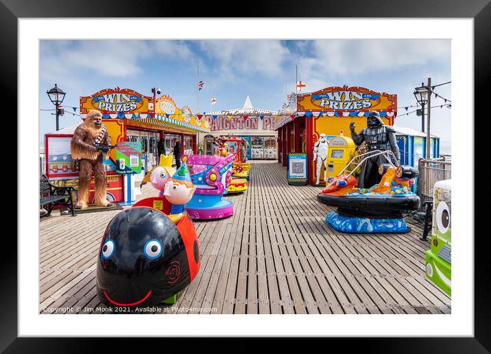 On the pier in Paignton. Framed Mounted Print by Jim Monk
