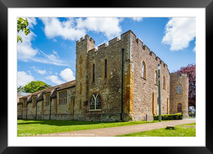  Taunton Castle  Framed Mounted Print by Jim Monk