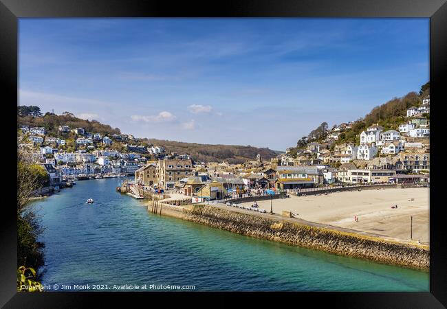 Looe View Framed Print by Jim Monk