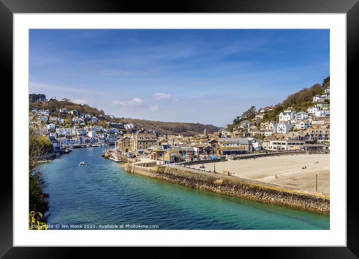 Looe View Framed Mounted Print by Jim Monk