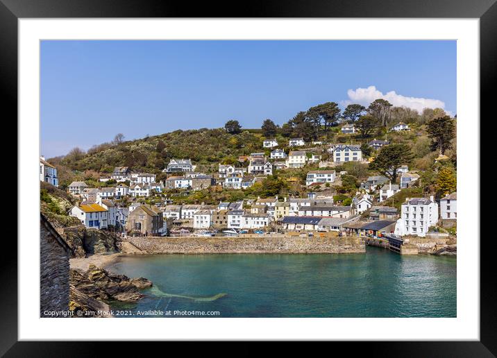 Polperro, Cornwall. Framed Mounted Print by Jim Monk