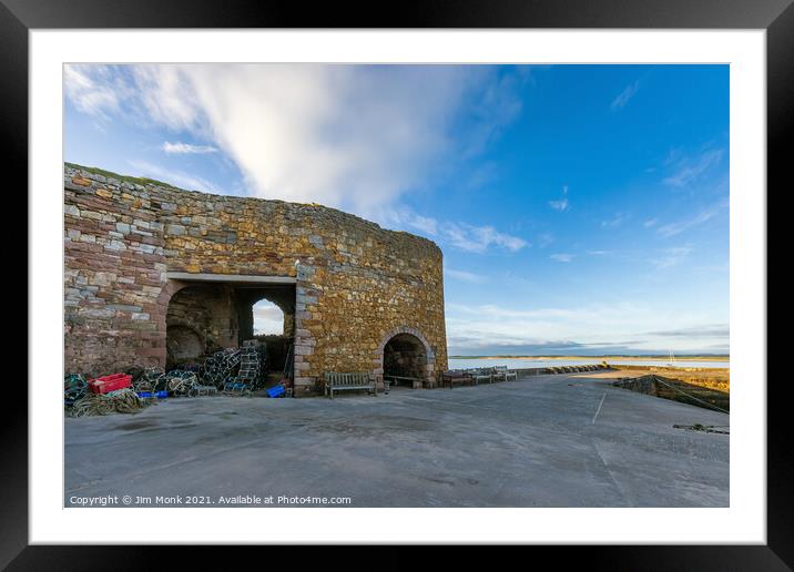 Beadnell Lime Kilns Framed Mounted Print by Jim Monk