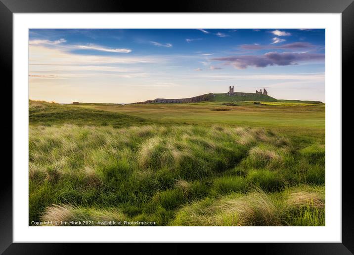 Dunstanburgh Castle Framed Mounted Print by Jim Monk