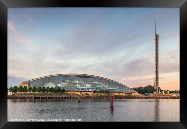 Glasgow Science Centre Framed Print by Jim Monk