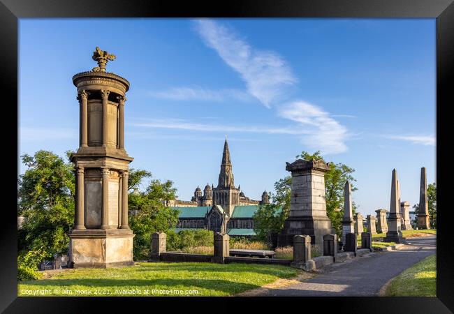 The Necropolis, Glasgow  Framed Print by Jim Monk