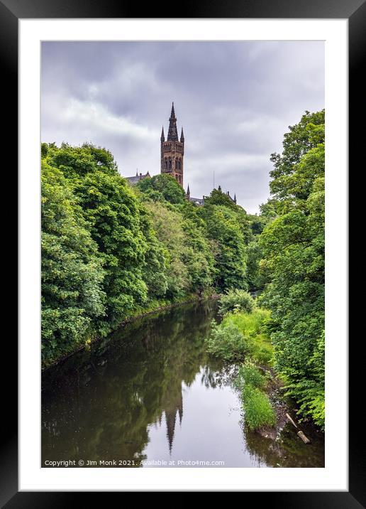  The River Kelvin, Glasgow Framed Mounted Print by Jim Monk