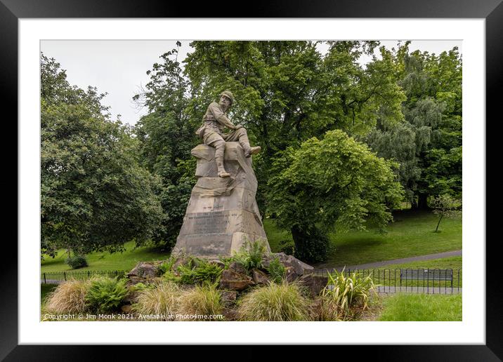 Highland Light Infantry War Memorial, Kelvingrove  Framed Mounted Print by Jim Monk