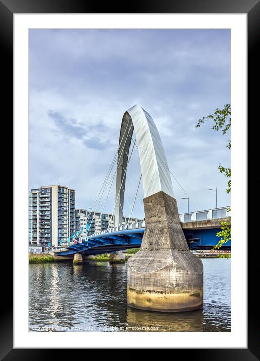 Squinty Bridge, Glasgow Framed Mounted Print by Jim Monk