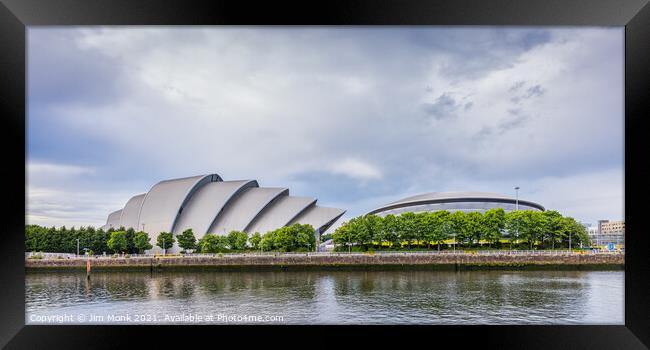 SEC Armadillo and SSE Hydro in Glasgow Framed Print by Jim Monk