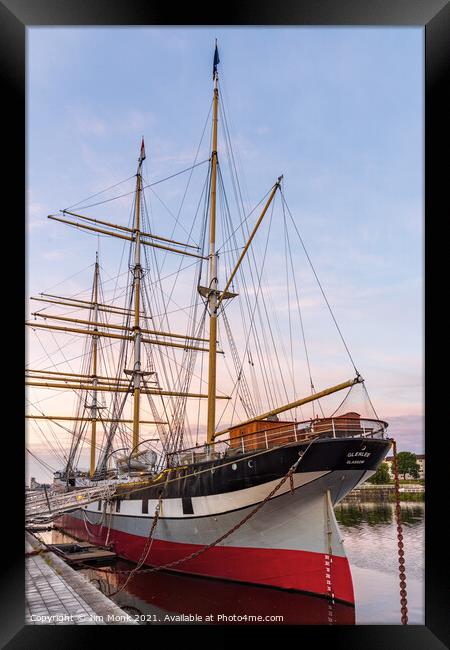 Tall Ship Glenlee, Glasgow Framed Print by Jim Monk