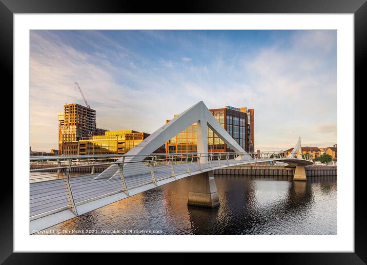 The Squiggly Bridge at Sunrise Framed Mounted Print by Jim Monk