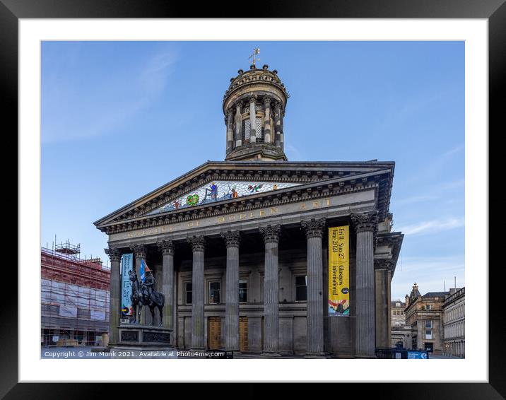 Gallery of Modern Art in Glasgow Framed Mounted Print by Jim Monk