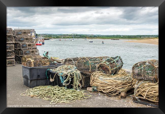 Amble Harbour, Northumberland Framed Print by Jim Monk