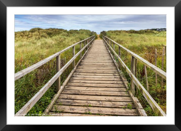 West Sands Walkway, St Andrews Framed Mounted Print by Jim Monk