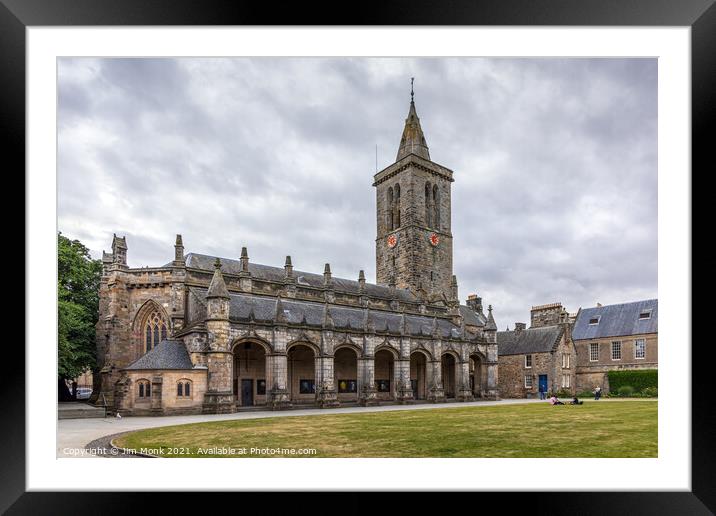 St Salvators Chapel, St Andrews Framed Mounted Print by Jim Monk