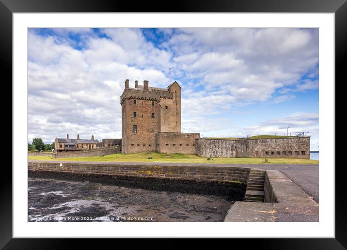 Broughty Castle, Dundee Framed Mounted Print by Jim Monk